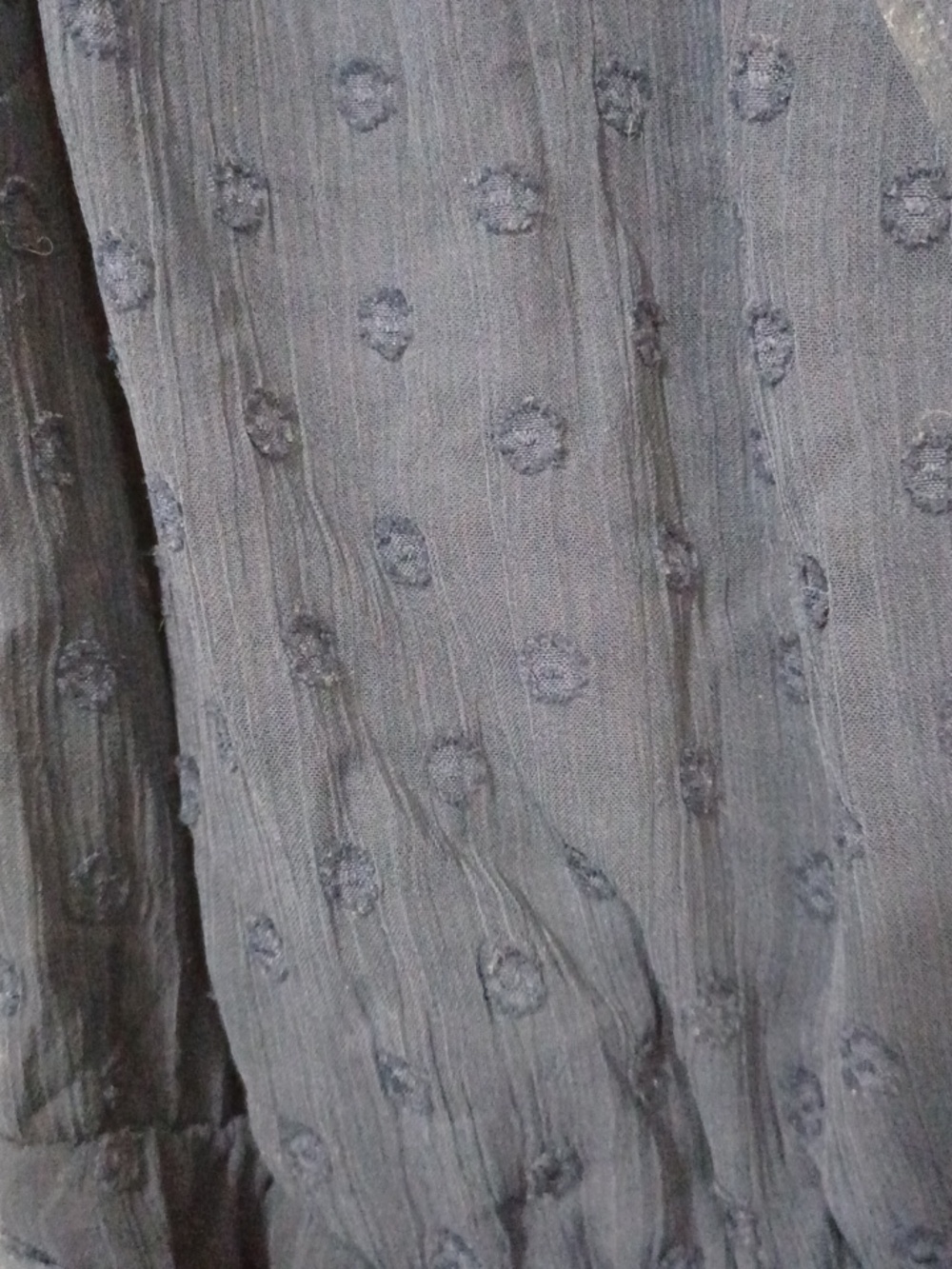 Lulu's Navy Blue Have Harmony Swiss Dot Ruffles Wrap Midi Dress . NWT. Size S - Picture 7 of 13